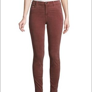 J Brand Maria High-Rise Velvet Skinny
